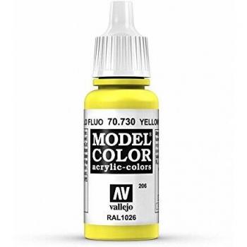Vallejo, Model Color, Acrylfarbe, 17 ml fluoreszierendes gelb