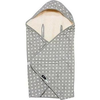 Alvi Coperta per neonati Stars Argento 80x80cm