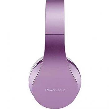 PowerLocus Bluetooth Kopfhörer Over Ear, Faltbare Wireless On Ear Ohrhörer mit Aux-Unterstützung und Mikrofon für iPhone, Android, PC