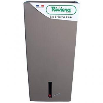 Self-Watering Taupe Square Plant Box – RIVIERA Eva, 28x28x52cm