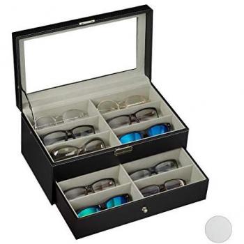 Black 15.5x33.5x19.5cm Sunglass Holder – Relaxdays