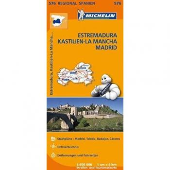Michelin Estremadura, Kastilien-La Mancha, Madrid: Straßen