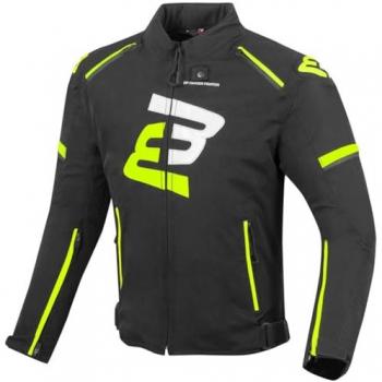 Chaqueta Moto Bogotto Sparrow 2XL Negra con Detalle Amarillo