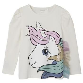 NAME IT Bluse 13233940 Weiß Regular Fit 110 Mädchen
