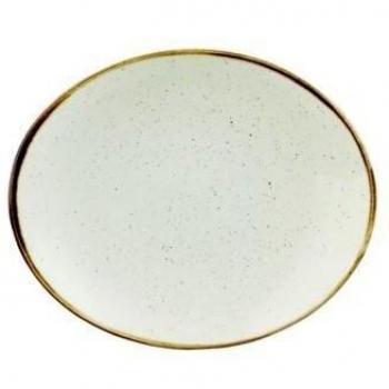 Churchill Stonecast Barley White ovaler Teller 19,2x16 cm