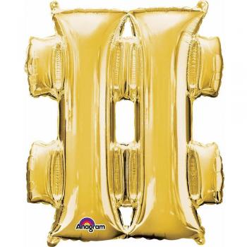 Amscan 34 Gold Number Foil Sign Balloon