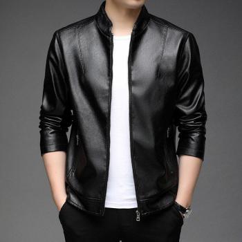 Men's Top Quality Faux Leather Biker Jacket 2022