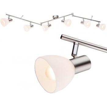 OpalFlex Nickel‑Mat Ceiling Lamp