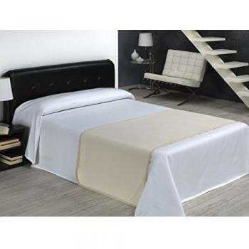 Colcha de Piqué Rombos para Cama 150-250 x 280, Blanco
