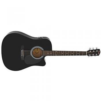 Guitare Folk Électro Squier SA-105CE DREADNOUGHT BLACK