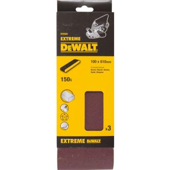 DeWalt Schleifpapierband K150 100x610mm 3 Stück
