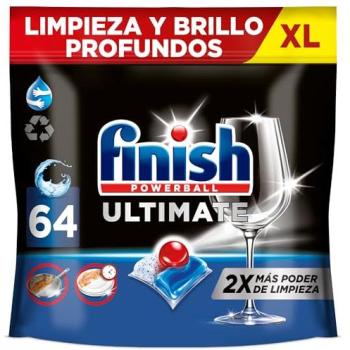 Pastillas para Lavavajillas Finish Ultimate 64 Lavados