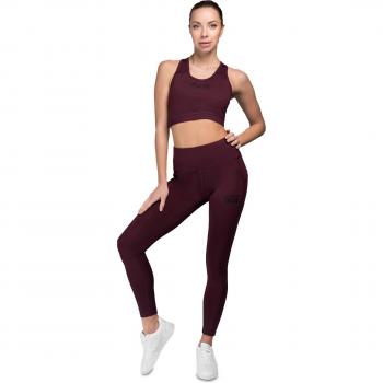 Benlee Maribel Leggings Donna in Bordeaux e Nero