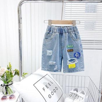 Shorts en denim élastiques pour enfants