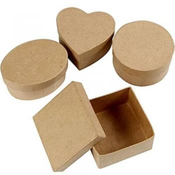 Premium Handcrafted Papier‑Mâché Box Bundle – 4 Pieces