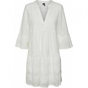 Vero Moda Sommerkleid Honey 10275875 Weiß Relaxed Fit