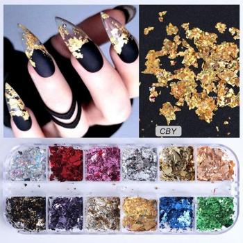 Calcomanías Brillantes para Uñas
