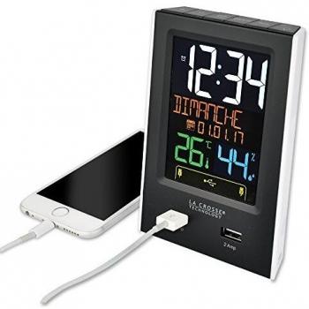 La Crosse Technology Réveil & Station Météo WS6816 – Noir