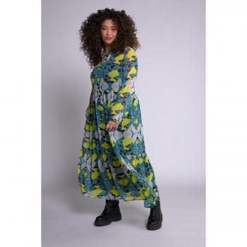 Vestito Maxi Svasato a Volante Giallo – Studio Untold