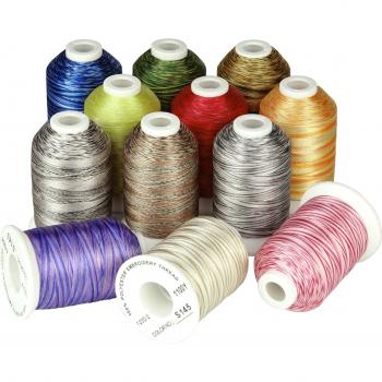 Simthread 12 Colors Variegated Polyester Thread