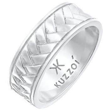 Kuzzoi Herren Bandring im Vintage-Stil 925 Silber