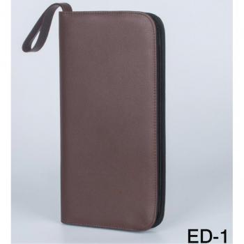 Pluma de Escritura 36 Bolígrafos Marrón con Estuche de Cuero PU y Bolsa