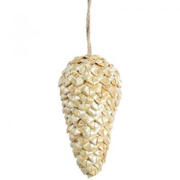Boule décorative en paille naturelle