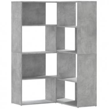 Armoire d'angle 4 niveaux bois d'ingénierie