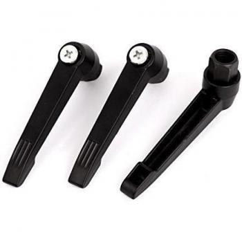 M12 Rosca Hembra Regulable en Negro – Juego de 3