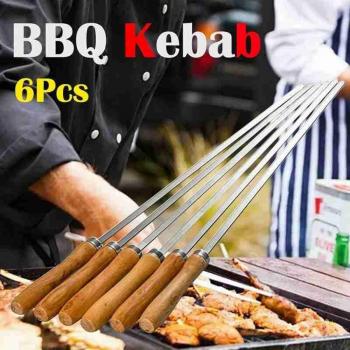 Wooden Handle Barbecue Skewers