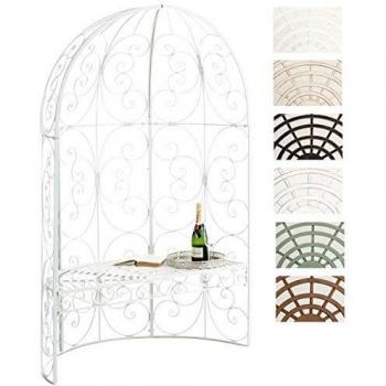 Padiglione Giardino con Panchina ROSIE bianco