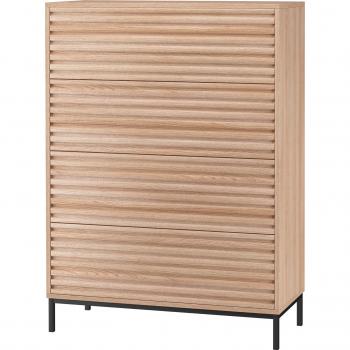 Celine Commode à 4 tiroirs effet chêne
