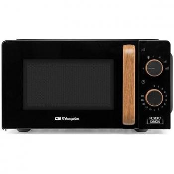 Microondas Negro 20 L con 5 Niveles y Control de Tiempo 30 min