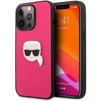 Karl Lagerfeld iPhone 13 Pro Hülle, Karl Head Pink Edition