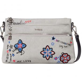 Sac bandoulière Desigual Shibuya Durban Femme, Gris (Gris Fresh)