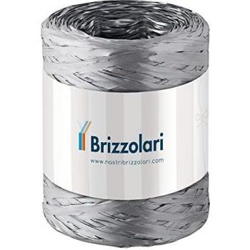 Nastro Rafia Sintetica Argento 5 mm x 200 m