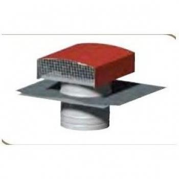 Chapeau métallique de toiture D160 mm en tuile unilvent