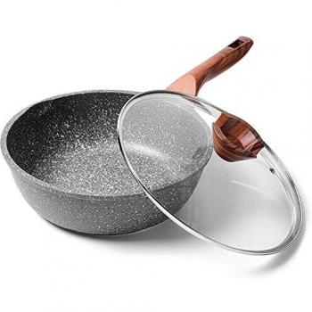Ilimiti Profi‑Bratpfanne 24 cm, Tiefdeckel, antihaft – Universalherd geeignet