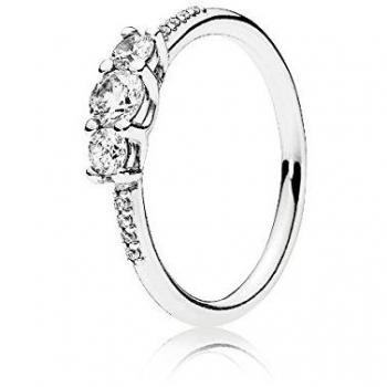 Bague trois pierres rondes Pandora Timeless Argent 925/1000