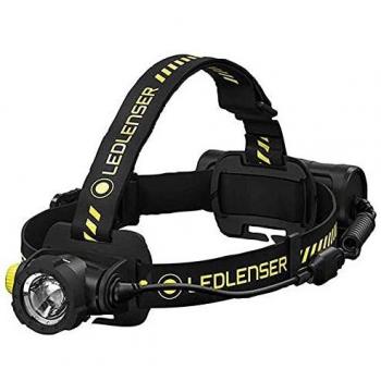 LED Lenser H7R WORK Rechargeable LED Head Torch in Black & Yellow