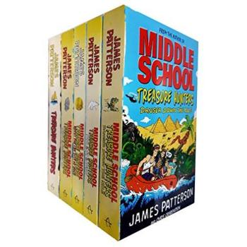 Middle School Treasure Hunters Series Collection 5 Books Set by James Patterson (Treasure Hunters,Danger Down the Nile)
