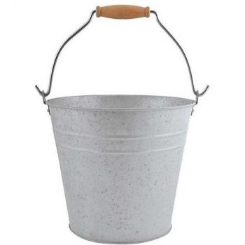 Vintage zinken emmer 5 lt