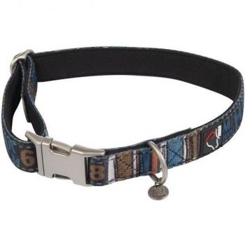 Collare per cani modello Anam Cara blu scuro e petrolio M