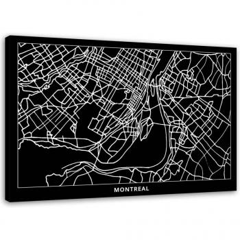 Cartellone d'arte Montreal 60x40 N&B