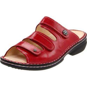 Finn Comfort Menorca-Soft, Damen Offene Sandalen, Rot (Red), 42 EU