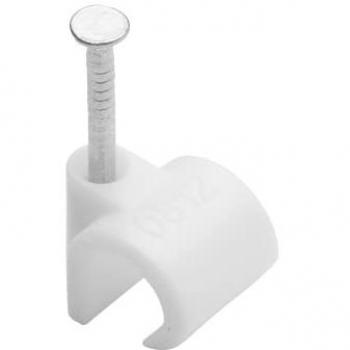Attaches-fils diamètre 8-12 mm, 25 pièces blanches