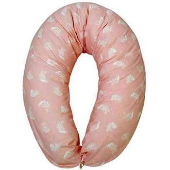 Cuscino HOBEA-Germany per allattamento piume rosa