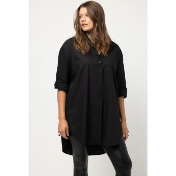 Camicia lunga oversize, Donna, Nero, Taglia: 56/58, Cotone, Studio Untold