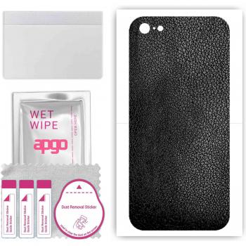 Vinil Protector con Patrón de Cuero Black para iPhone 5c