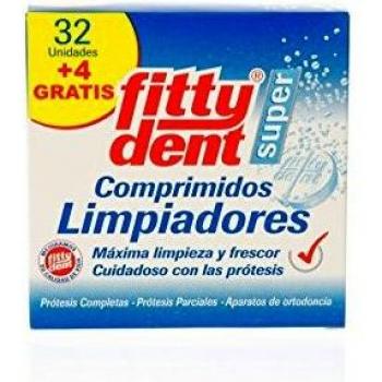 FITTYDENT SUPER COMPRIMIDOS LIMPIEZA PROTESIS DENTAL 32 + 4 COMPRIMIDOS